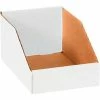 Global Industrial™ Open Top Corrugated Bin Boxes, 6"Wx9"Dx4-1/2"H, White - Pkg Qty 50