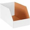 Global Industrial Jumbo Open Top Corrugated Bin Boxes, 10"Wx18"Dx10"H, White - Pkg Qty 50