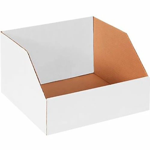 Global Industrial Jumbo Open Top Corrugated Bin Boxes, 12"Wx12"Dx8"H, White - Pkg Qty 25 1 Global Industrial Jumbo Open Top Corrugated Bin Boxes, 12"Wx12"Dx8"H, White - Pkg Qty 25