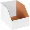 Global Industrial™ Jumbo Open Top Corrugated Bin Boxes, 8"Wx12"Dx8"H, White - Pkg Qty 50
