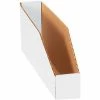 Global Industrial™ Open Top Corrugated Bin Boxes, 2"Wx12"Dx4-1/2"H, White - Pkg Qty 50