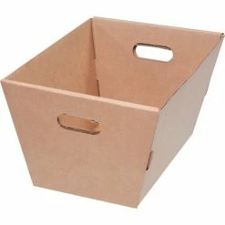 Corrugated Tote MT191310 - 19-1/2"L x 13"W x 10"H - Kraft - Price Each - Pkg Qty 25