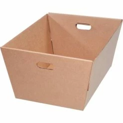 Corrugated Tote MT251912 - 25"L x 19"W x 12"H - Kraft - Price Each - Pkg Qty 25