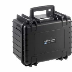B&W Small Outdoor Waterproof Case W/Reconfigurable Padded Divider Insert 10-3/4"Lx8-1/2"W, Black
