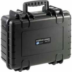 B&W Type 4000 Medium Outdoor Waterproof Case W/ Sponge Insert Foam 16-1/2"L x 13"W x 7H, Black