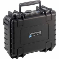 B&W Type 500 Small Outdoor Waterproof Case w/o Foam Insert 8-3/4"L x 7"W x 3-1/2H - Black
