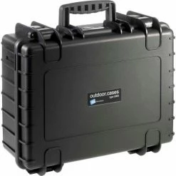 B&W Type 5000 Medium Outdoor Waterproof Case W/o Foam / Insert 18-1/2"L x 14-1/2"W x 7-1/2H, Black