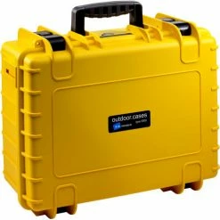 B&W Medium Outdoor Waterproof Case W/ Reconfigurable Padded Divider Insert 18-1/2"Lx14-1/2"W,Yellow