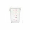 Cambro 22SFSCW135 - Camsquare Food Container, W/Handles, 22 Qt., 11-1/4x12-1/4x15-3/4, Clear - Pkg Qty 6