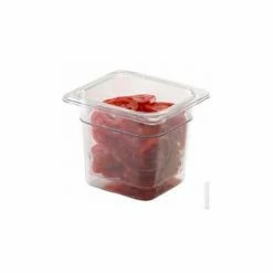Cambro 23CLRCW135 - Camwear Colander, 3" Deep, Clear Polycarbonate, Fits 1/2 Size Food Pans / NSF - Pkg Qty 6