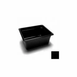 Cambro 26CW110 - Camwear Food Pan, 1/2 Size, 6" Deep, Polycarbonate, Black, NSF - Pkg Qty 6