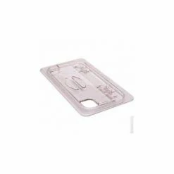 Cambro 30CWLN135 - Fliplid Food Pan Cover, 1/3 Size, Notched, Hinged, Polycarbonate, Clear, NSF - Pkg Qty 6