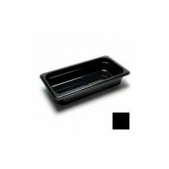 Cambro 32CW110 - Camwear Food Pan, Plastic, 1/3 Size, 2-1/2" Deep, Polycarbonate, Black, NSF - Pkg Qty 6