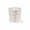 Cambro RFS18148 - Storage Container, Round, 18 Qt., 14-7/8" Dia. x 12" High, White, Polyethylene - Pkg Qty 6