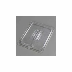 Carlisle 10231U07 - Topnotch® Universal Handled Notched Lid 12-3/4" x 10-3/8", Clear - Pkg Qty 6