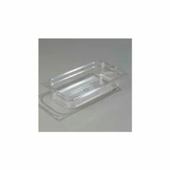 Carlisle 1026007 - Topnotch® One-Third Size Food Pan 12-3/4" x 7", Clear - Pkg Qty 6
