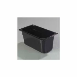 Carlisle 1026203 - Topnotch® 1/3 Size Food Pan, 6" Deep, Black - Pkg Qty 6