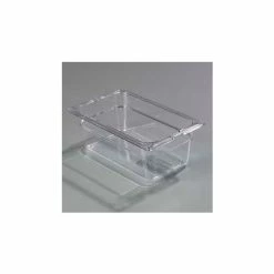 Carlisle 1028107 - Topnotch® One Quarter Size Food Pan 10-1/4" x 6-3/8", Clear - Pkg Qty 6
