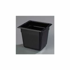 Carlisle 1030203 - Topnotch® 1/6 Size Food Pan 6-25/32" x 6-3/8", Black - Pkg Qty 6