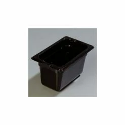 Carlisle 1032103 - Topnotch® One-Ninth Size Pan 6-3/4" x 4-1/4", Black, 4" Deep - Pkg Qty 6