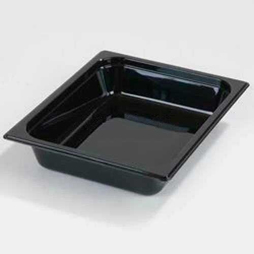 Carlisle 10420B03 - 2-1/2" Deep Pan, 3.6 Qt., 12-3/4" x 10-3/8", Black - Pkg Qty 6 1 Carlisle 10420B03 - 2-1/2" Deep Pan, 3.6 Qt., 12-3/4" x 10-3/8", Black - Pkg Qty 6