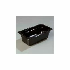 Carlisle 1046103 - Topnotch® One-Third Size Pan 12-3/4" x 7", Black - Pkg Qty 6
