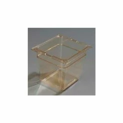 Carlisle 1050213 - Topnotch® 1/6 Size Pan 6-25/32" x 6-3/8", Amber - Pkg Qty 6