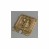 Carlisle 10511U13 - Topnotch® Universal Handled Notched Lid 6-3/4" x 6-3/8", Amber - Pkg Qty 6