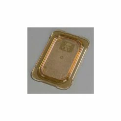 Carlisle 10536U13 - Topnotch® Universal Flat Lid 6-3/4" x 4-1/4", Amber - Pkg Qty 6