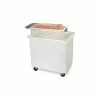 Carlisle BIN3602-Mobile Ingredient Bin w/Lid, Polyethlene, 36 Gal, White