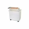 Carlisle® BIN4402-Mobile Ingredient Bin w/Lid, Polyethylene, 44 Gal., White