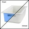 Carlisle CM1100C1402 Coldmaster® CoolCheck 6" D Full-Size Food Pan - White/Blue