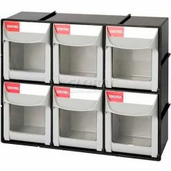 Shuter Flip Out Bin, 6 Compartments, 12"W x 4"D x 10"H