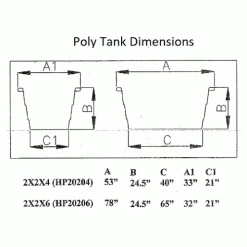 Hastings Poly Stock Tank HP20206 Round-End 160 Gallon 78"L x 32"W x 24-1/2"H with Drain Plug - Gray