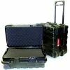 CH Ellis Chicago Case MSCART2311F, Foam-Filled Wheeled Shipping Case, 24-1/2"L x 19"W x 12"H, Black
