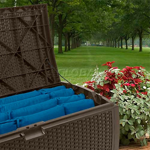 Suncast® Wicker Deck Box, 92 Gallon 2 Suncast® Wicker Deck Box, 92 Gallon - Image 2