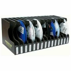 Protektive Pak 37563 Conductive Reel Storage Container, 15 Slots, 17-1/2"L x 8-1/4"W x 7-1/4"H - Pkg Qty 5