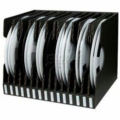 Protektive Pak 37564 Conductive Reel Storage Container, 15 Slots, 17-1/2"L x 13-13/16"W x 13-1/4"H - Pkg Qty 5