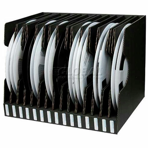 Protektive Pak 37564 Conductive Reel Storage Container, 15 Slots, 17-1/2"L x 13-13/16"W x 13-1/4"H - Pkg Qty 5 1 Protektive Pak 37564 Conductive Reel Storage Container, 15 Slots, 17-1/2"L x 13-13/16"W x 13-1/4"H - Pkg Qty 5