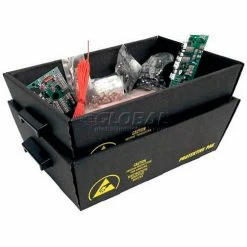 Protektive Pak ESD Nesting Tote, 27-1/4"L x 12"W x 6"H - Pkg Qty 5