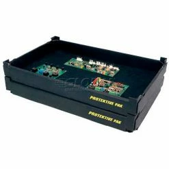 Protektive Pak ESD Stackable and Nesting Tek-Tray, 18-3/4"L x 11-7/8"W x 1-7/8"H