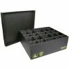 Protektive Pak 38828 ESD In-Plant Handler Adj. Dividers & Lid, 15 Cells, Cell Size 8 x 19-3/4 x 1 - Pkg Qty 5