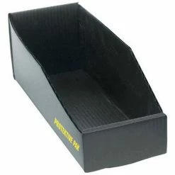 Protektive Pak 38905 Plastek ESD Open Bin Box, 6"W x 18"D x 4"H - Pkg Qty 5