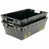 Protektive Pak 39142 Plastek Conductive Nesting Tote, 27-1/4"L x 18"W x 6"H - Pkg Qty 5