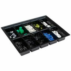 Protektive Pak Conductive Kitting Tray, 10 Cells, 9-7/8"L x 7-9/16"W x 1"H