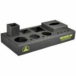 Protektive Pak 47553 ESD Workstation Organizer, Corrugated, Universal, 16-7/8"L 8-1/8"W x 2-3/8"H - Pkg Qty 5