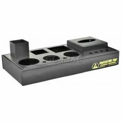 Protektive Pak 47554 Plastek ESD Workstation Organizer, Universal, 16-7/8"L 8-1/8"W x 2-3/8"H - Pkg Qty 5