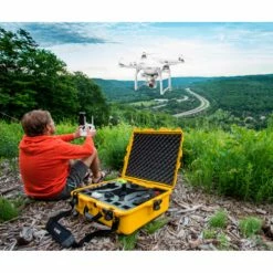 Nanuk 910 Series DJI Osmo Case 910-OSM7 with Foam Insert 14-5/16"L x 11-1/8"W x 4-11/16"H Graphite -Containers & Organizers Sales Store DJI Phantom 3 Lifestyle image 4