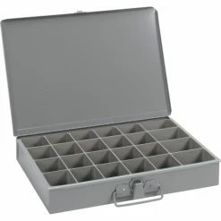 Durham Mfg. Durham Steel Scoop Compartment Box 202-95 - 24 Compartment, 13-3/8x9-1/4x2 - Pkg Qty 6 -Containers & Organizers Sales Store DUR 202 95
