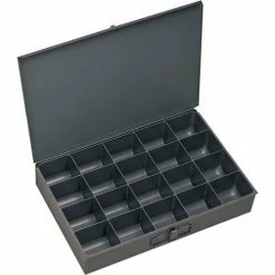 Durham Mfg. Durham Steel Scoop Compartment Box 206-95 - 20 Compartment, 13-3/8x9-1/4x2 - Pkg Qty 6